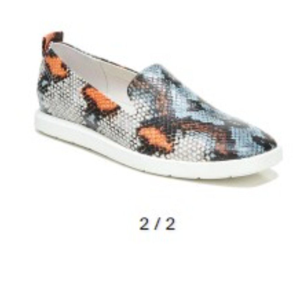 Franco Sarto Boston Blue Snakeskin sneakers